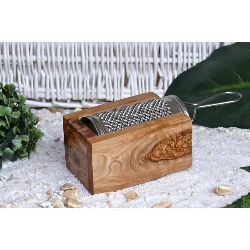 Premium Olive Wood Parmesan & Cheese Grater