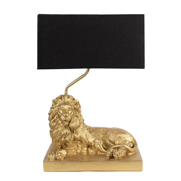 Golden Lion Table Lamp – Elegance and Power