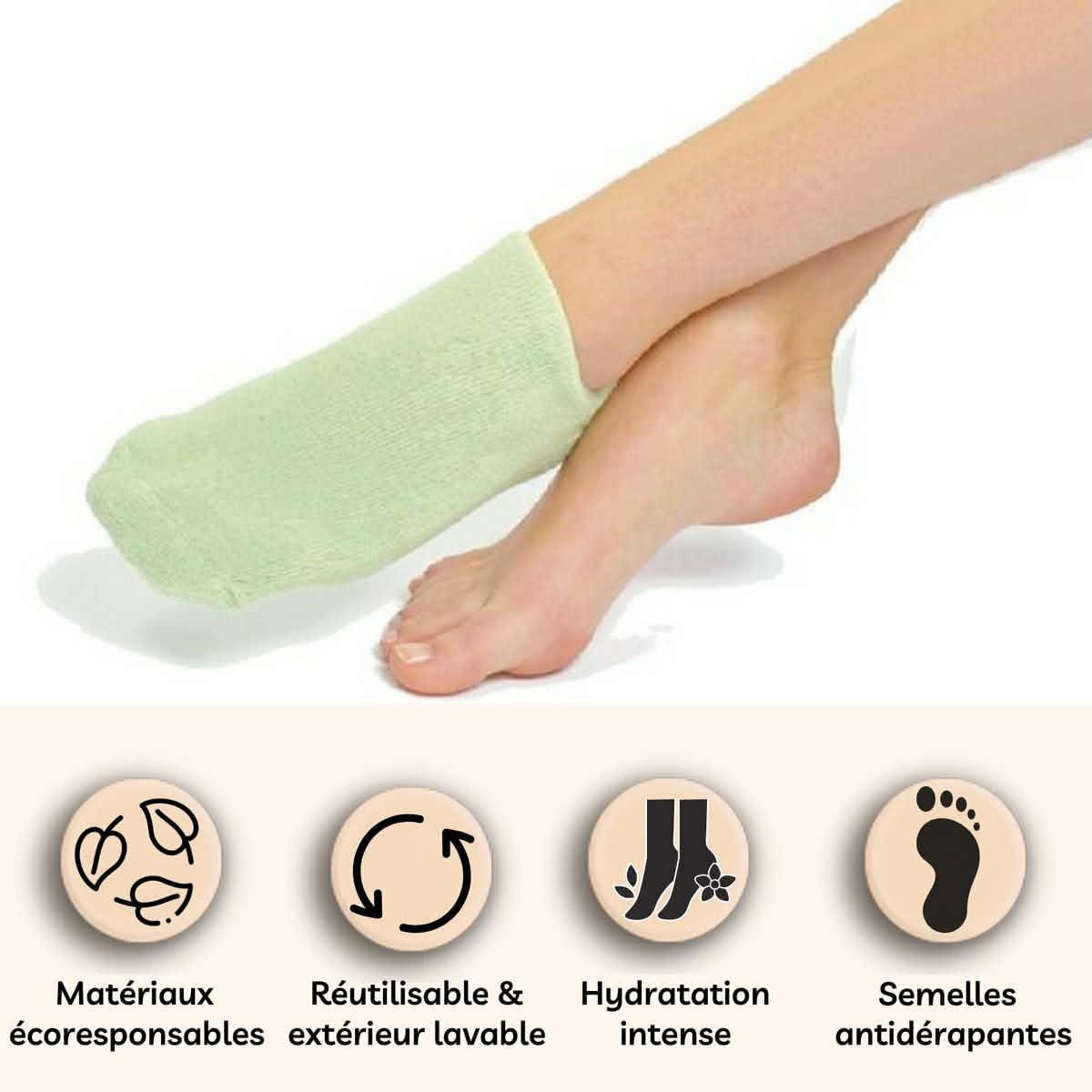 Premium Moisturizing Gel Socks – Intensive Care for Soft Feet