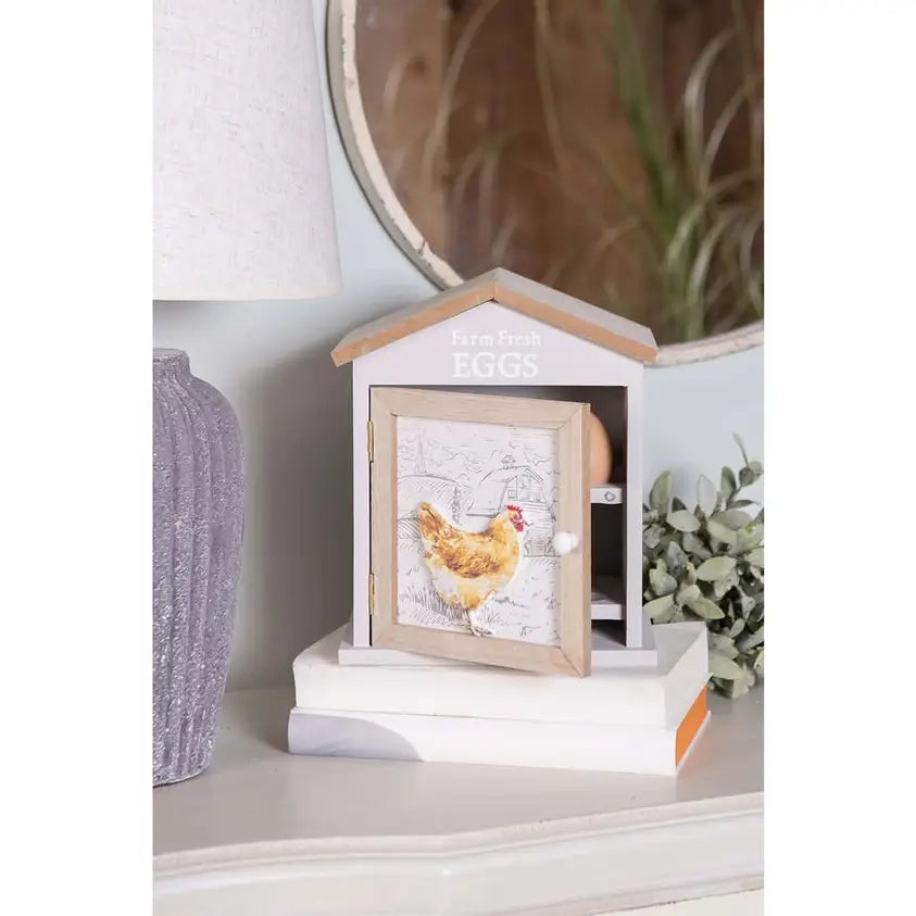 Vintage Wooden Egg Cabinet – Rustic Kitchen Decor