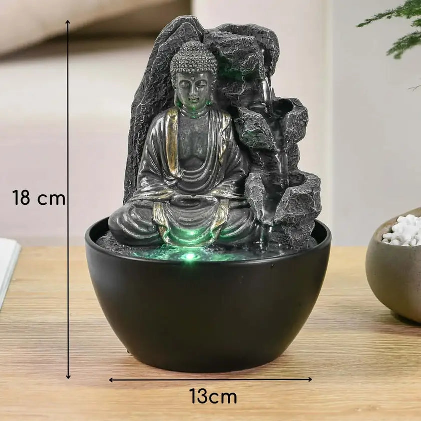 "Peace" Indoor Fountain – Zen Buddha & Feng Shui Design